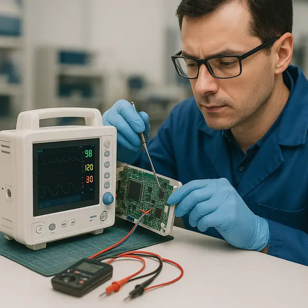 tecnico-ripara-un-dispositivo-elettromedicale